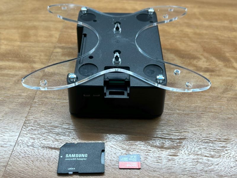 Image showing the VESA mount and the case