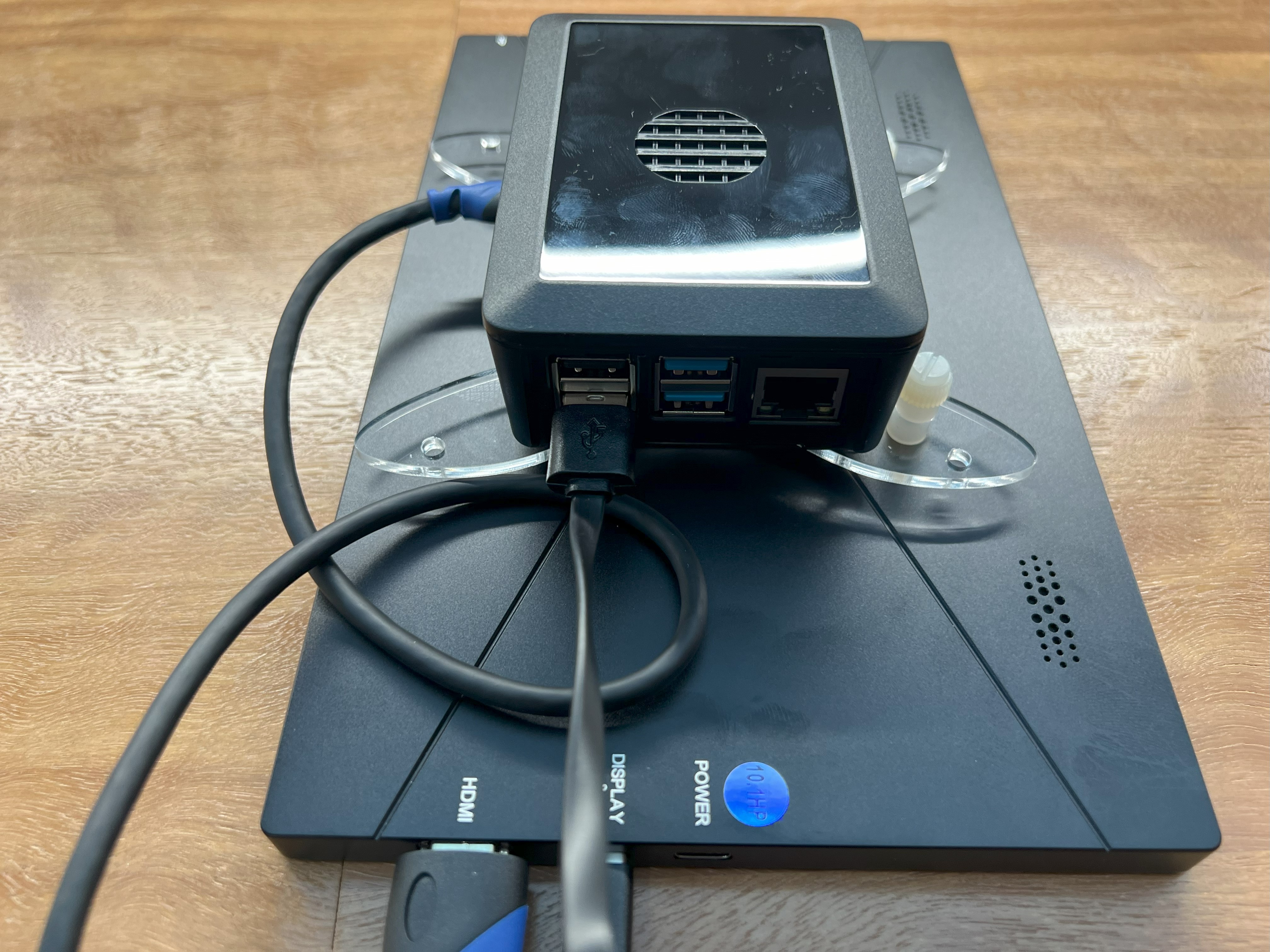 Image Showing the USB-A connected to the Raspberry Pi