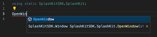 Use ctrl-space to bring up the autocomplete for procedures you want to call.